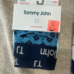 Tommy John Men's Boxer Briefs - Light Blue and Dark Blue